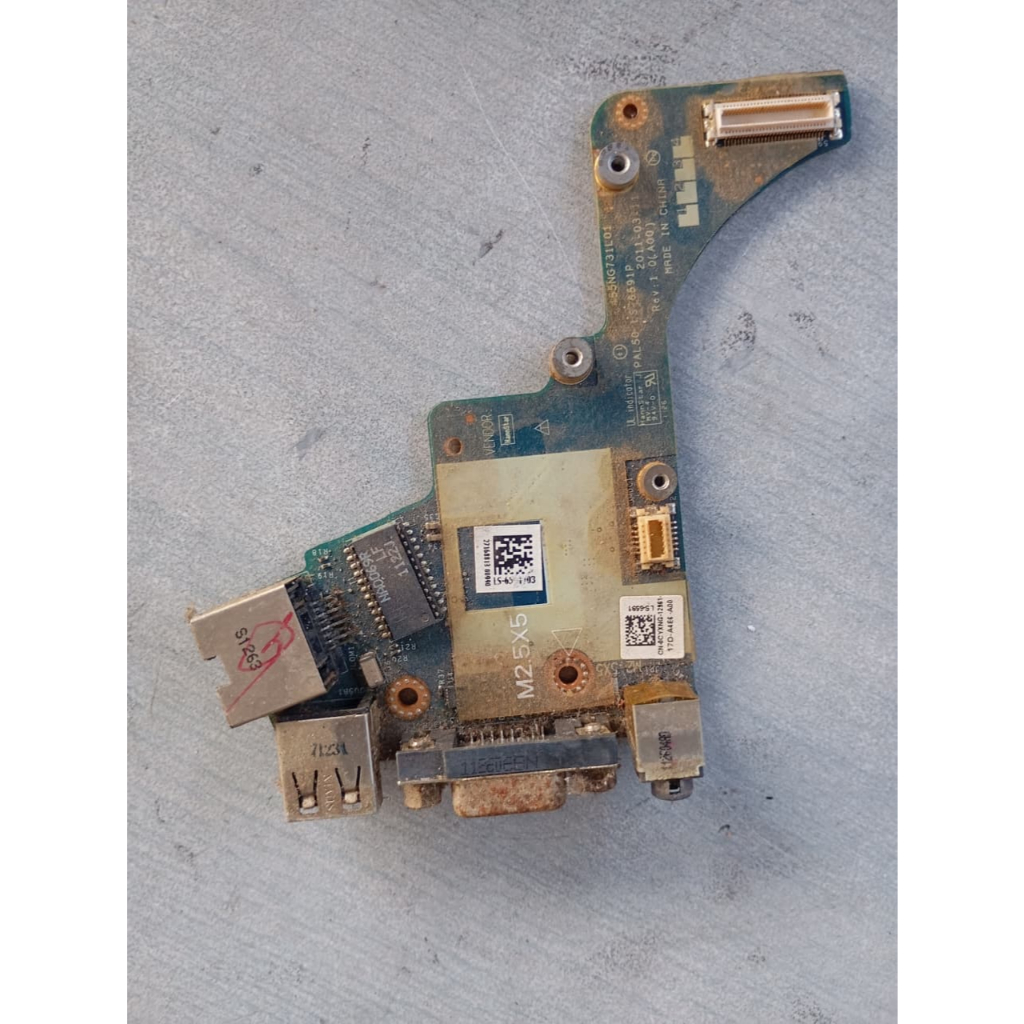 Konektor USB Board USB Laptop Original Copotan Unit Laptop Dell Latitude E6420 Dell E6420 Dell Lat E