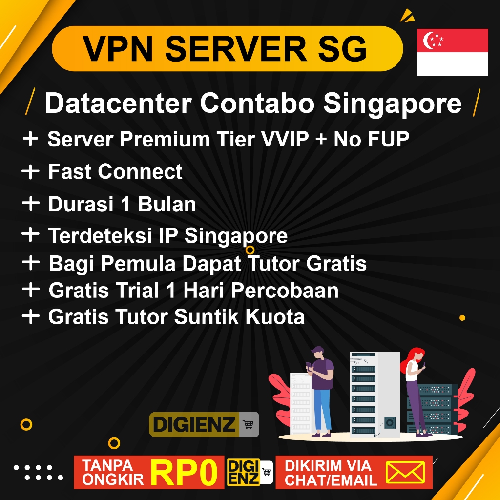 Akun Premium VPN Singapore 1 Bulan Anti DC - Server Contabo