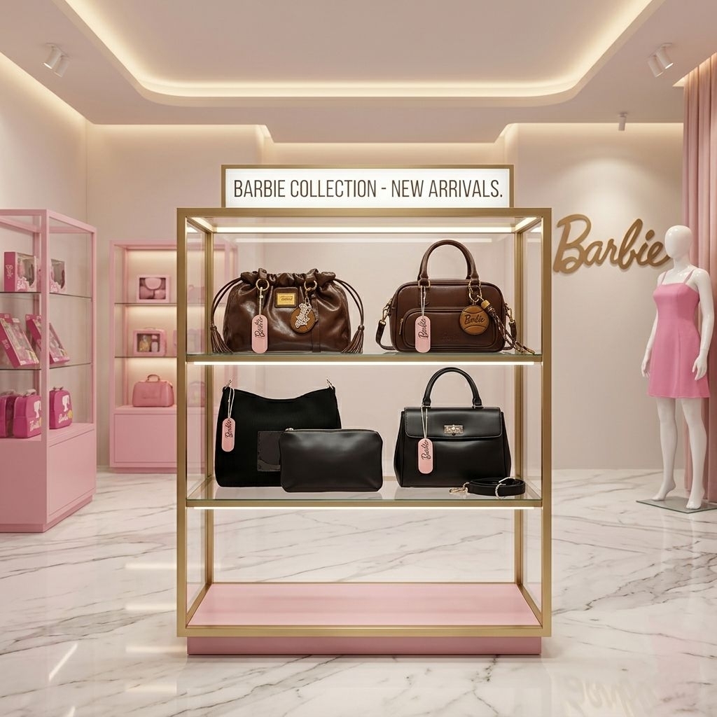New Etalase tas Barbie Malibu serut Rodeo stndoil Barbie Kuncir korduroy