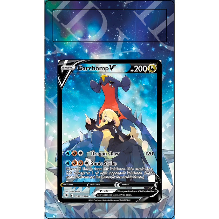 Garchomp V #TG23 Pokemon Astral Radiance (Custom Extended Art)