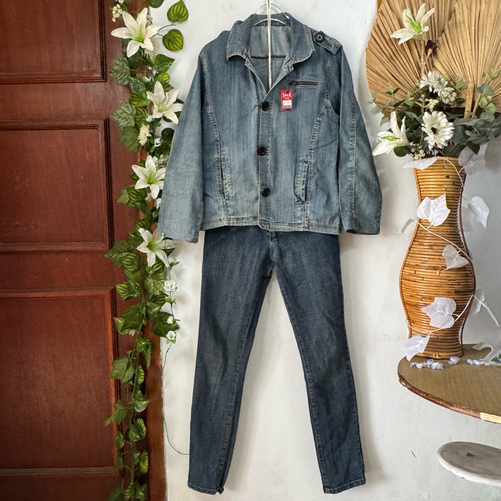 Set Outer Celana Jeans Small