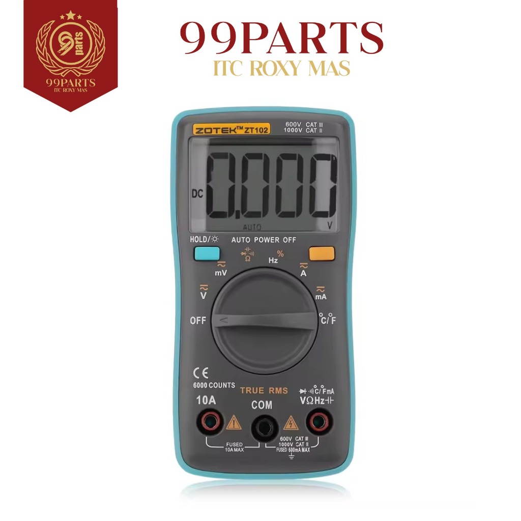 99SPS -  Multitester ZT-102 For Zoyi / Avometer Digital ZT-102 For Zoyi