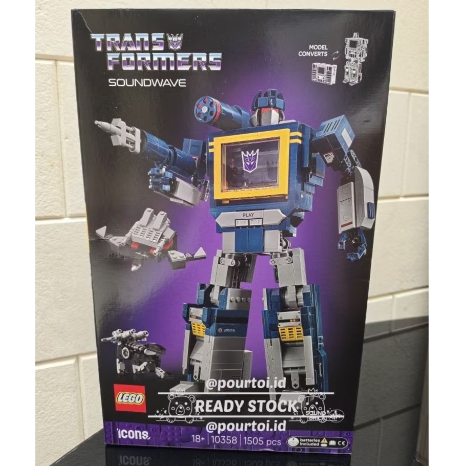 LEGO ICONS TRANSFORMERS 10358 SOUNDWAVE [ORIGINAL]
