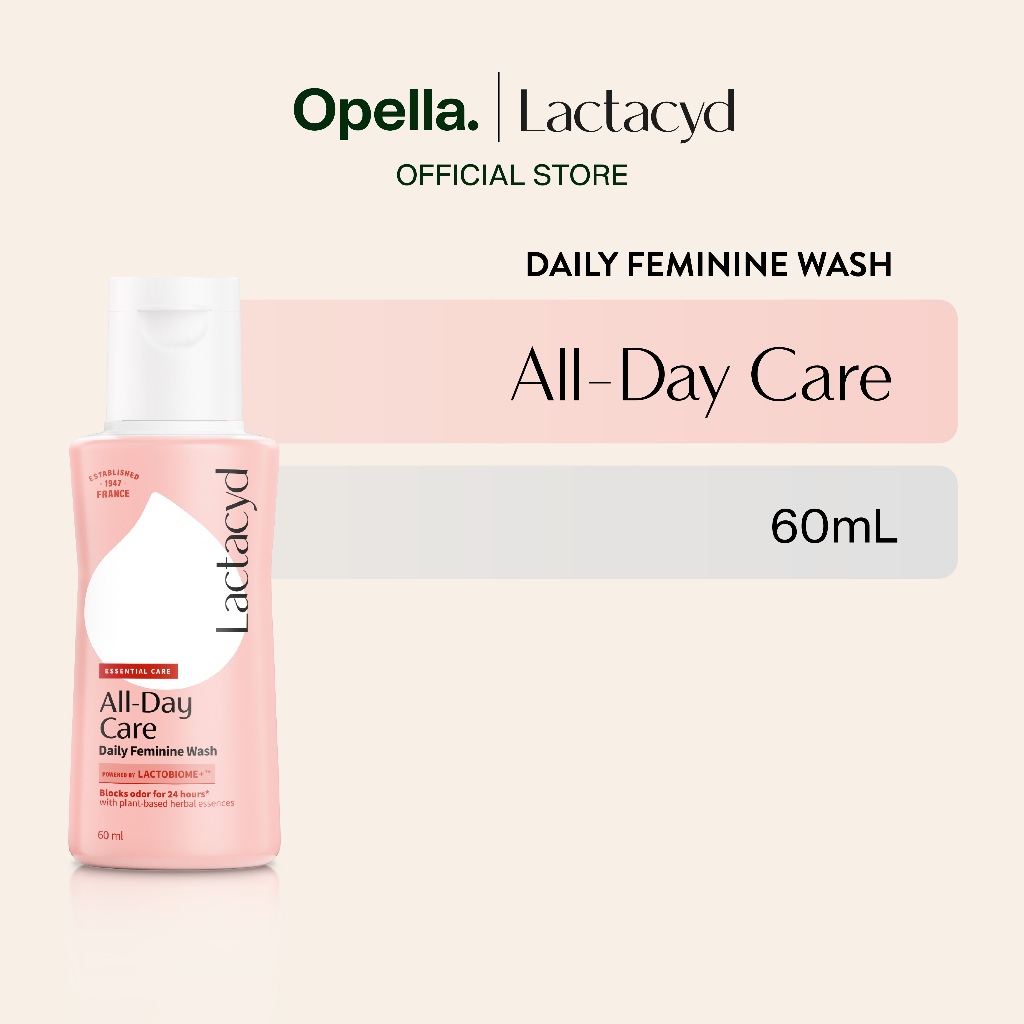 Lactacyd All Day Care Feminine Wash 60mL - Pembersih Kewanitaan untuk Melindungi dari Gatal dan Irit