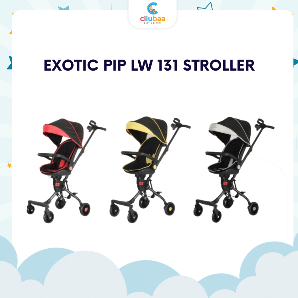 Exotic Magic Stroller PIP LW 131 | 3in1 Stroller Travelling Bisa Tidur-Duduk-Rebah | Magic Stroller 