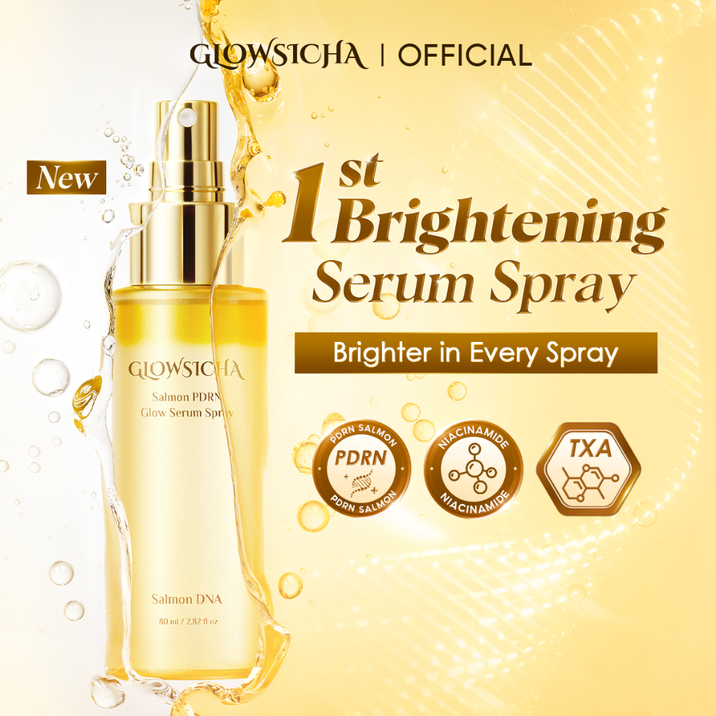 [New Launch] Glowsicha Salmon PDRN Brightening Serum Spray - Serum Spray untuk merawat dan mencerahk