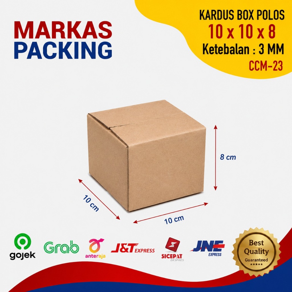 Kardus Karton Box 10x10x8 Dus Packing Polos