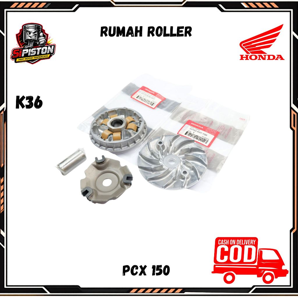 Rumah roller pcx 150 - rumah roller pcx k97 - kipas pcx K36 ORIGINAL