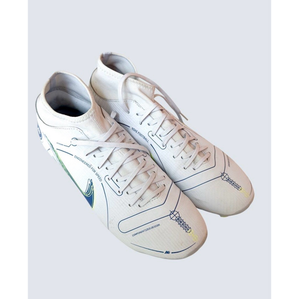 Sepatu Bola Nike Superfly 8 Academy FG/ MG - Grey Marina Blue DJ2873-054