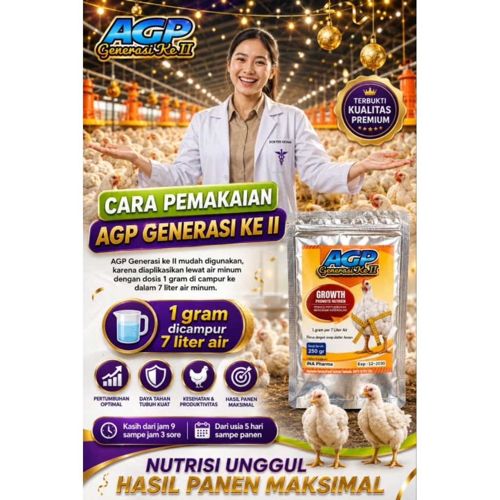 AGP Generasi ke II Vitamin Suplemen Broiler