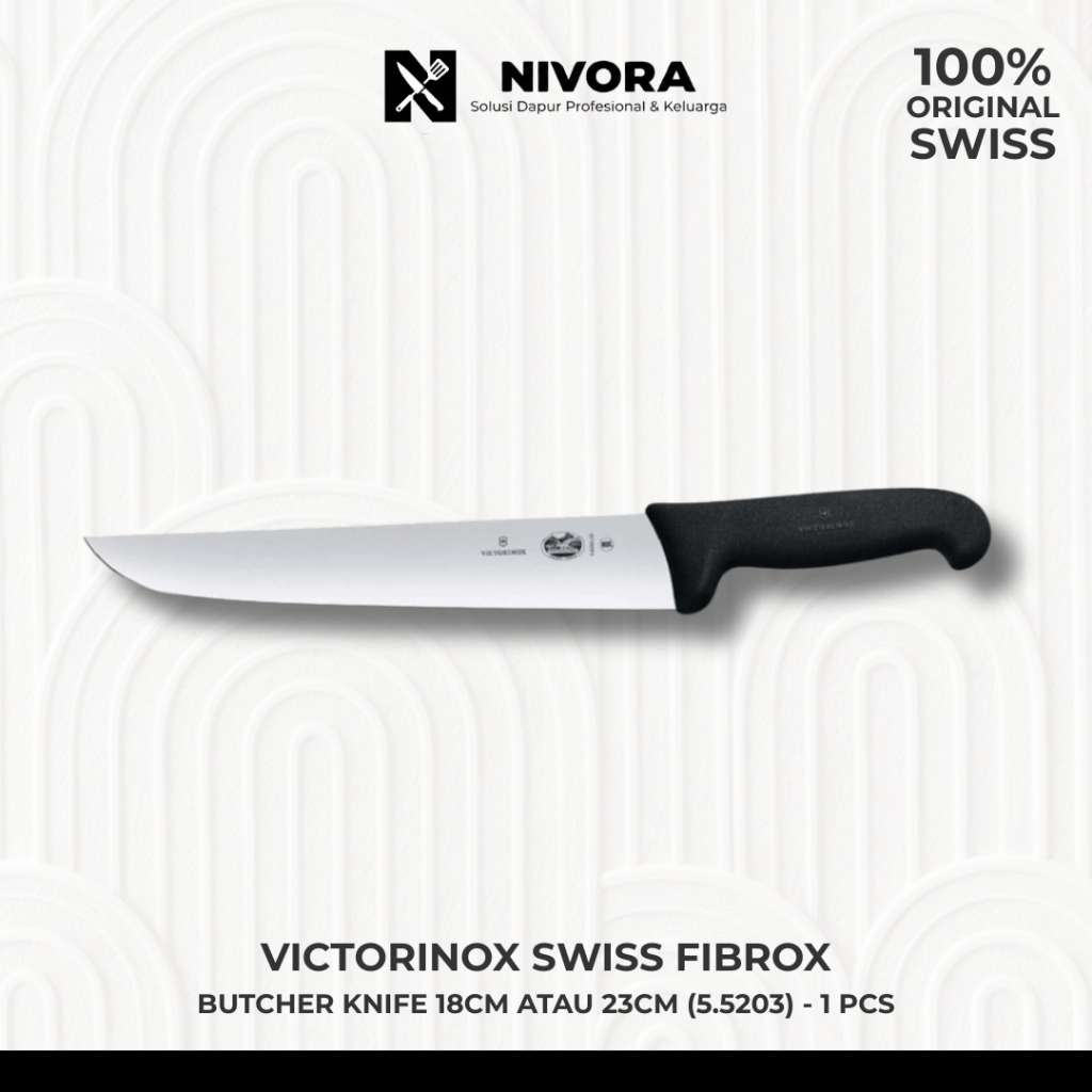 Victorinox Butcher Knife / Pisau Seset / Pisau Sembelih / Dapur Daging / Safety Butcher Knife kode 5