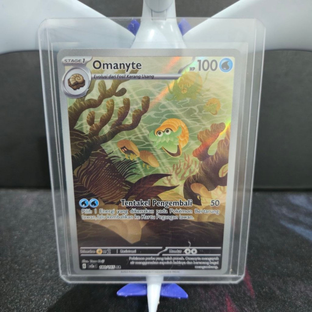 Kartu Pokemon Omanyte AR 180/165 IND