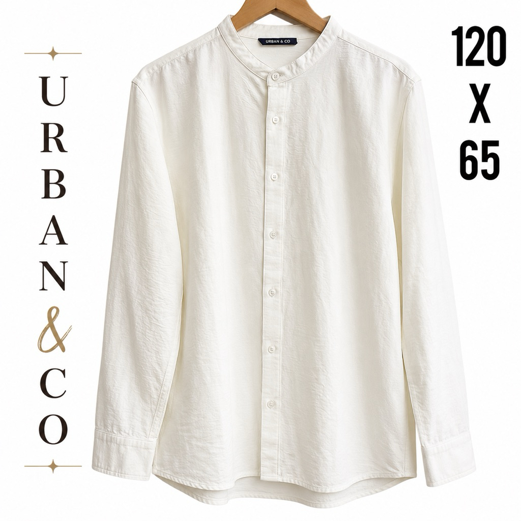 [NEW] Kemeja/ Koko/ Atasan Broken White URBAN & CO