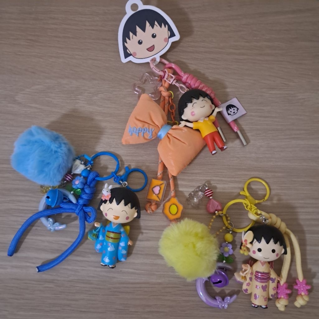 Chibi Maruko Chan Bag Charm / Gantungan Tas / Keychain / Ganci Maruko