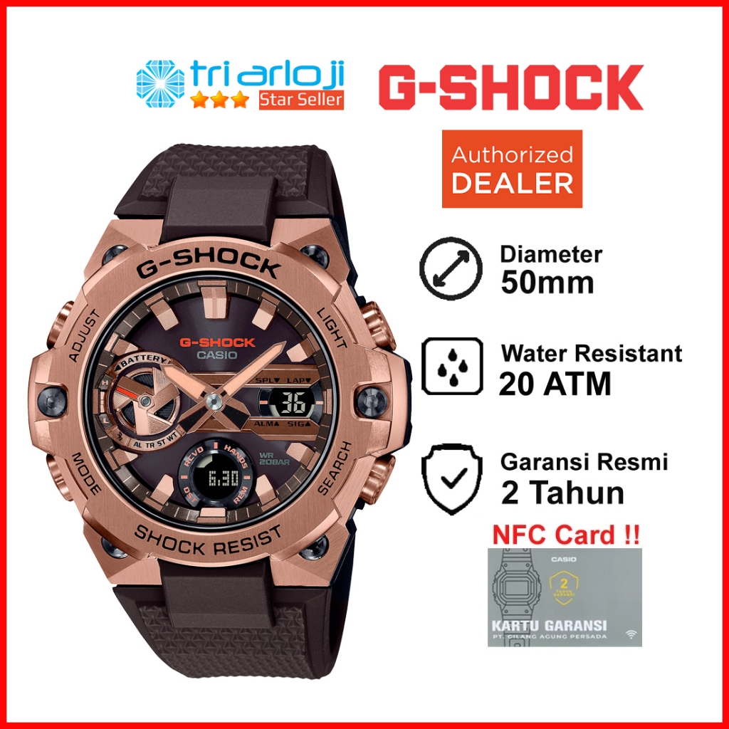 Casio G-SHOCK GST-B400MV-5ADR Jam Tangan Pria G-STEEL GSHOCK GSTB400MV GST-B400MV-5A GST B400MV 5ADR