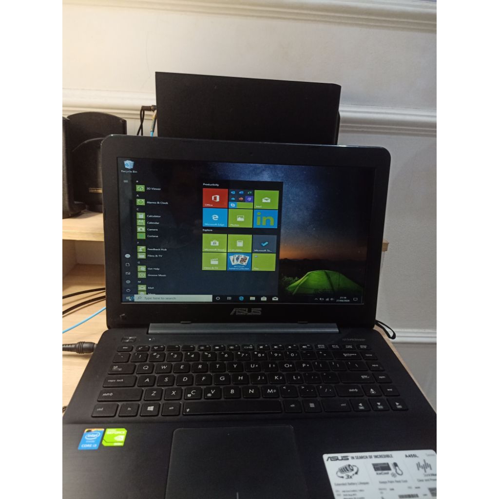 laptop asus A455L  second minus