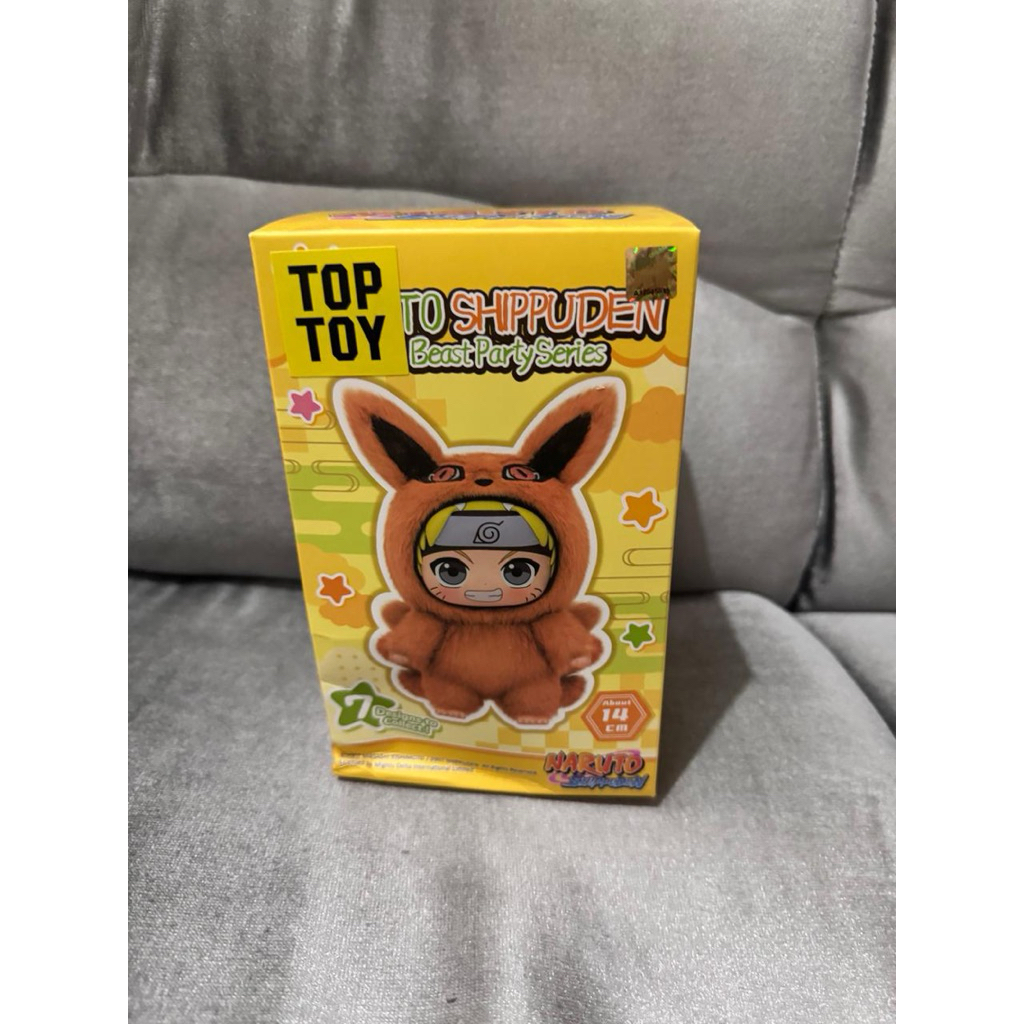 Top Toy Naruto Shippuden Cute Beast Party Series EAKI Blindbox Original Naruto Keychain