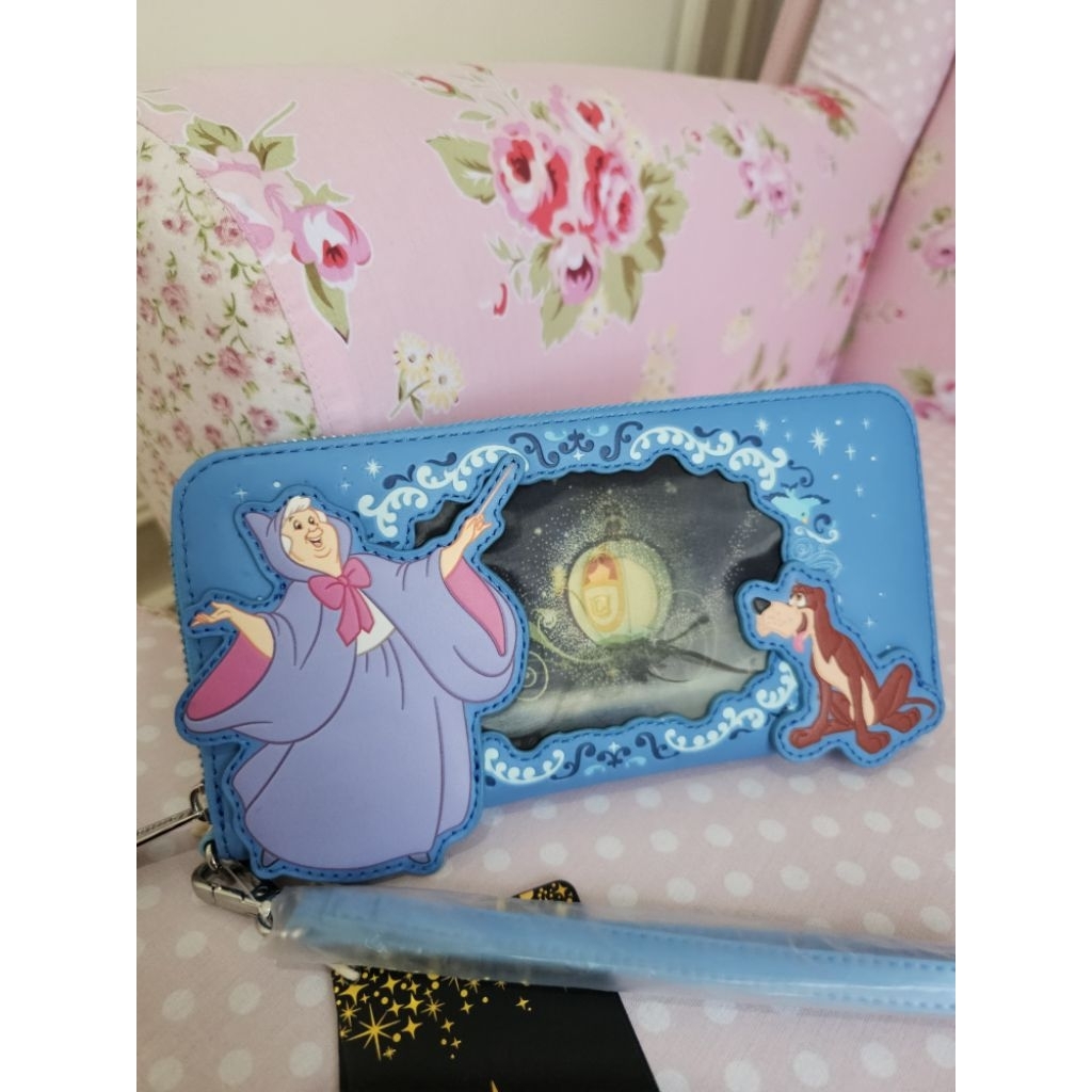 ( Ready Stock ) long wallet disney loungefly cinderella / dompet panjang loungefly cinderella / domp