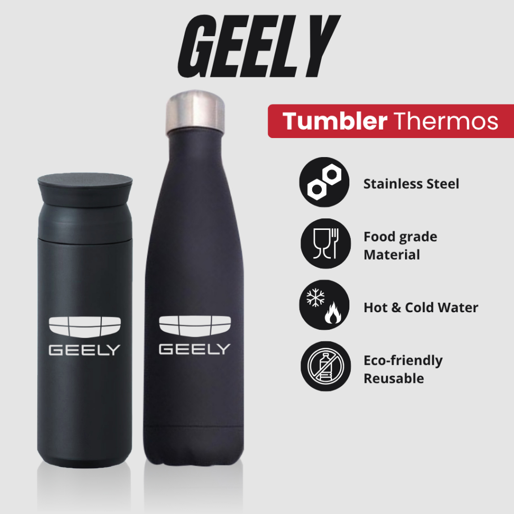 GEELY - TUMBLER TERMOS CUSTOM DESAIN LOGO GEELY