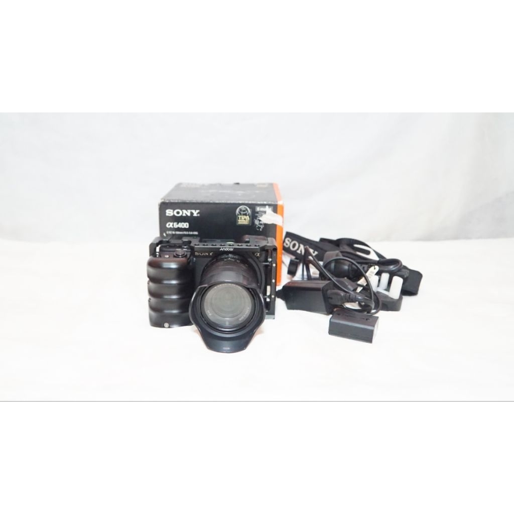 KAMERA SONY A6400 LENSA SONY 18-55 MM & CAGE RIG ANDOER | SONY A6400 LENSA KIT SONY 18-55 MM & CAGE 