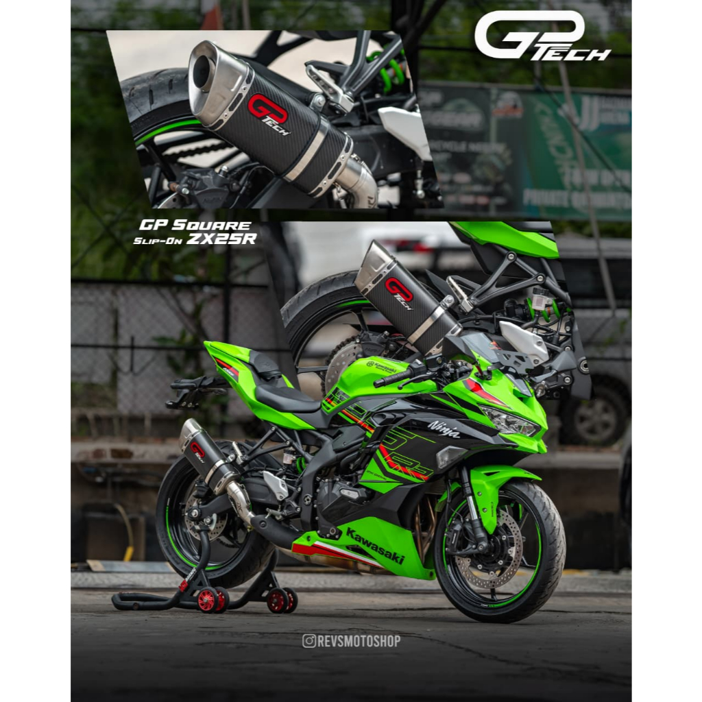 KNALPOT GPTECH SLIP ON KAWASAKI ZX25R ZX25RR ZX4R ZX4RR