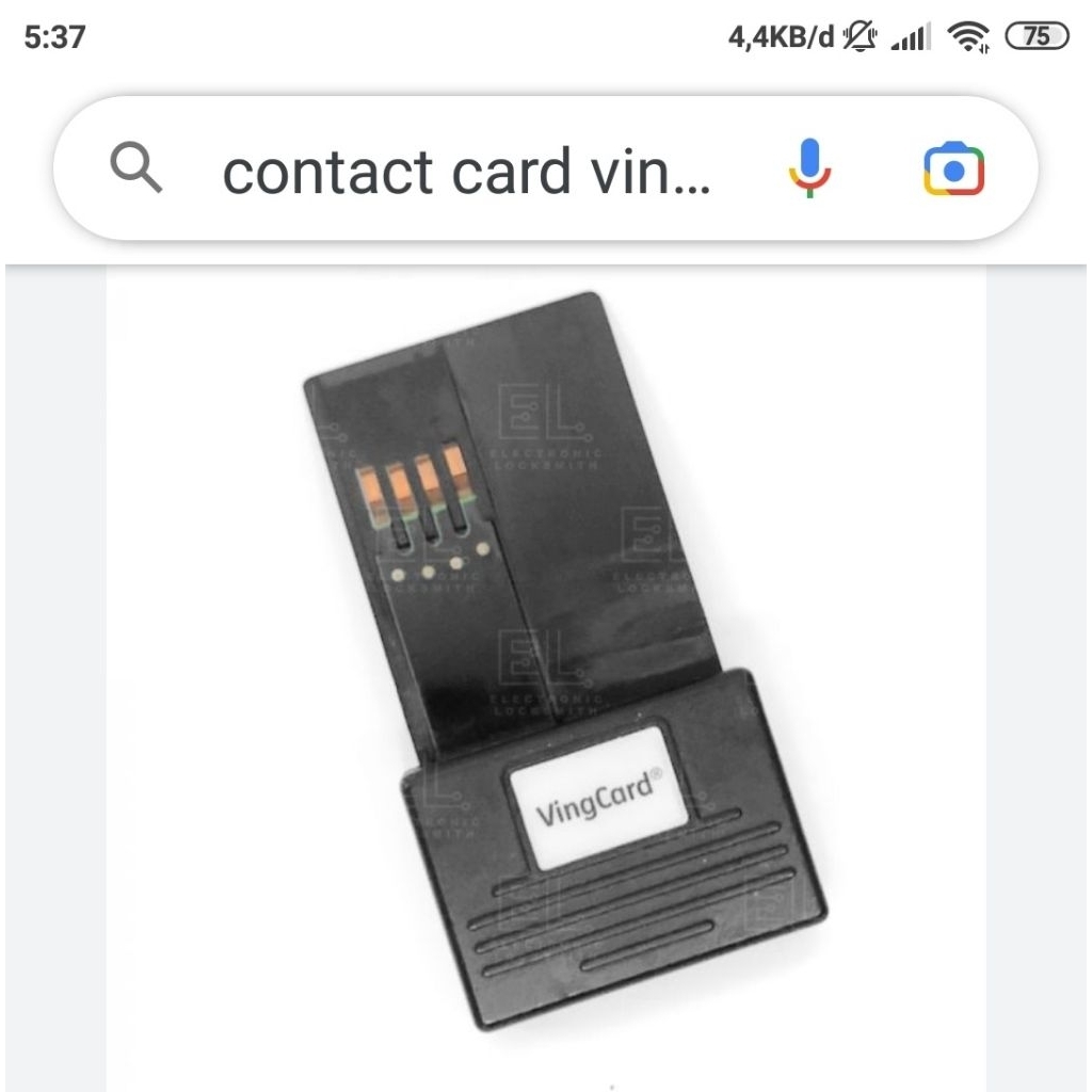 contact card vingcard infrared