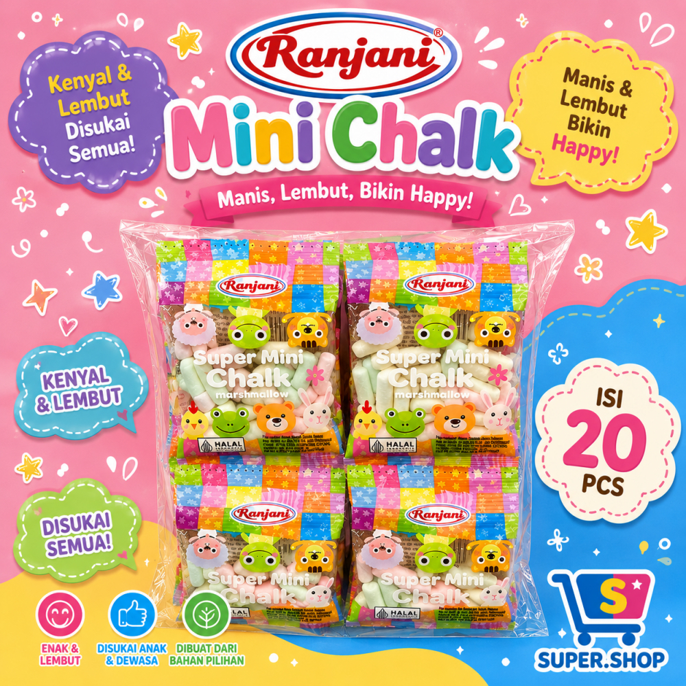 Ranjani Marshmallow Mini Chalk (isi 20 pcs)
