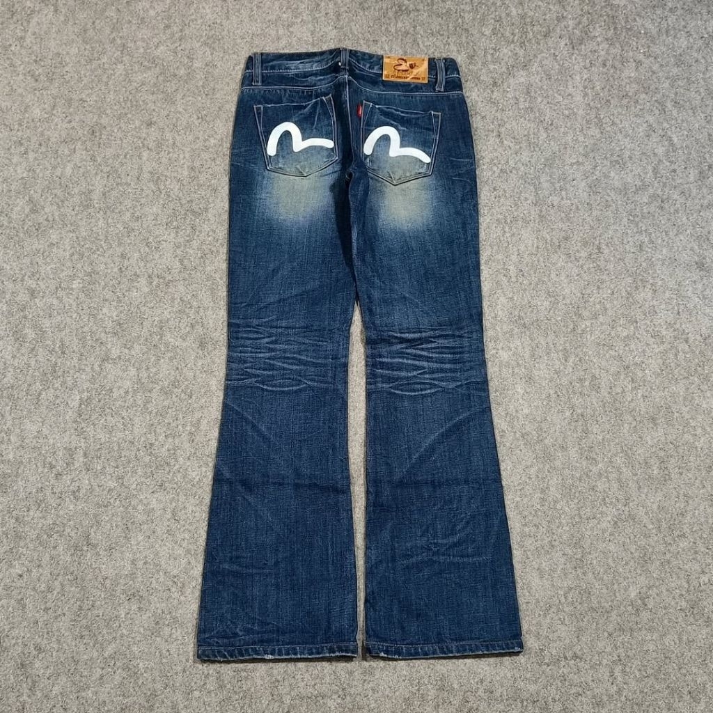 Celana cutbray jeans panjang pria size 27 second