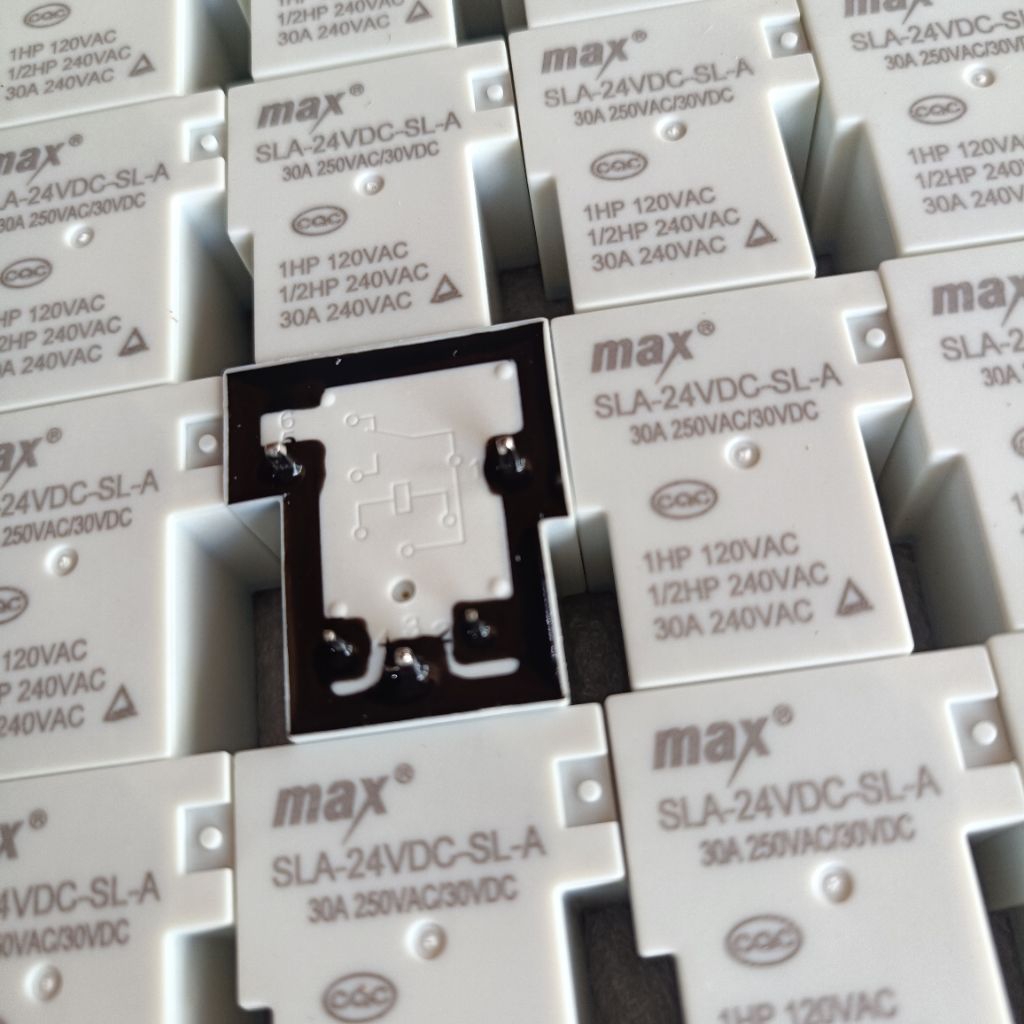 Relay kodok 12vdc MAX kodok 5pin kaki 30A SLA-12VDC-SL-A Relay 12v dc 12 volt DC 5pin max kodok 5 pi
