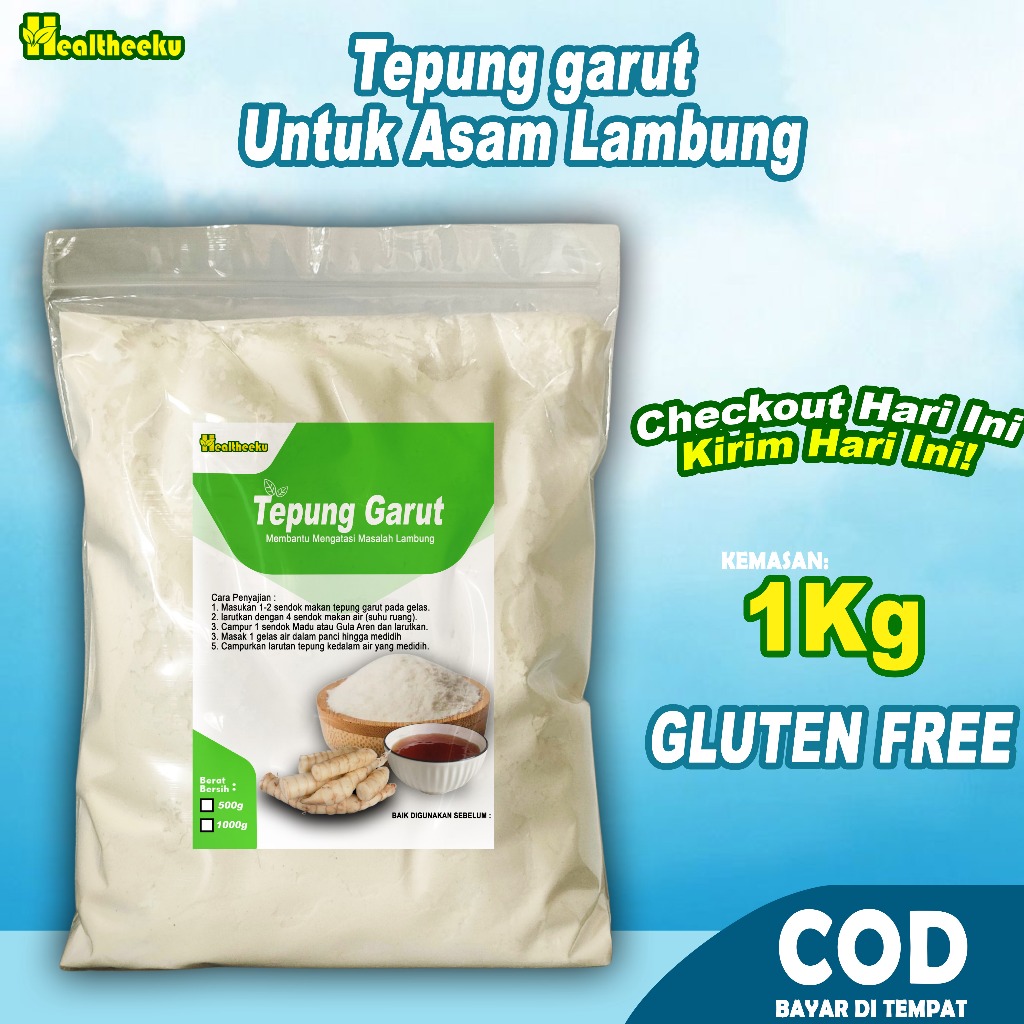 Tepung Pati Garut 1kg Untuk Asam Lambung / Pati Garut / Tepung Garut / Tepung Pati Irut / Pati Garut
