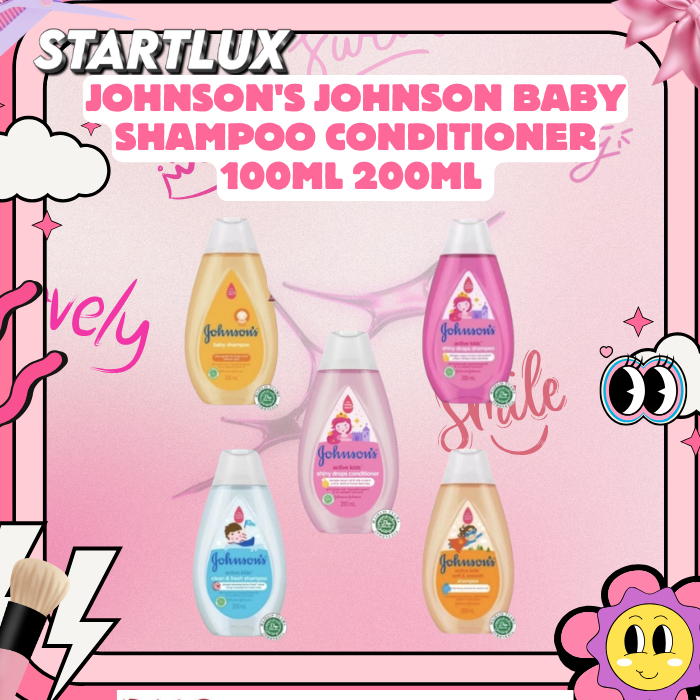JOHNSON'S Johnson Baby Shampoo Conditioner 100ml 200ml - Sampo Bayi