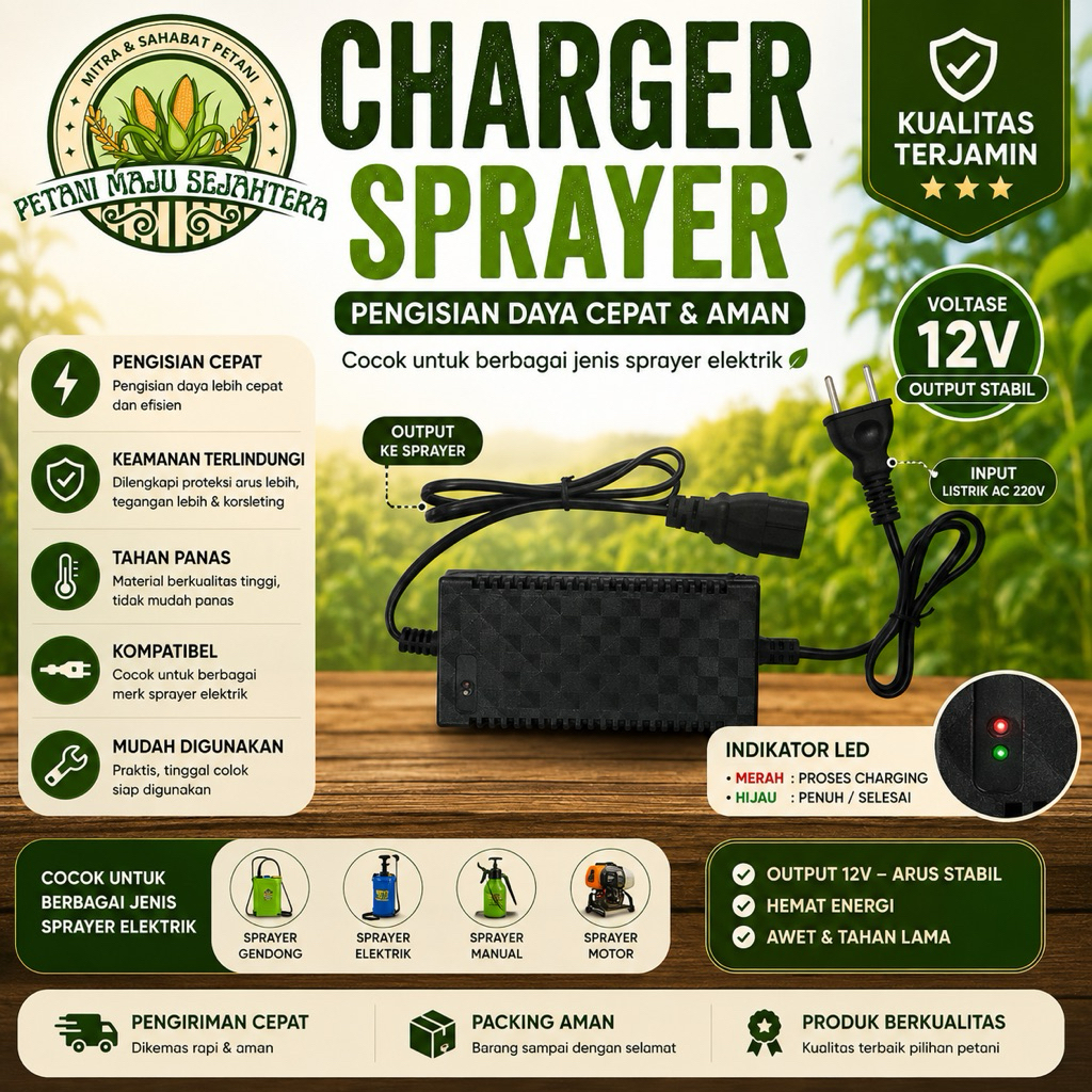 SPARE PART CHARGER SPRAYER ELEKTRIK CBA