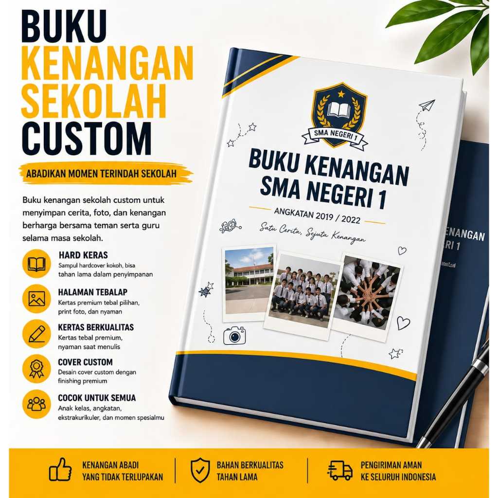 ALBUM BUKU KENANGAN SEKOLAH // MAJALAH SEKOLAH // ALBUM FOTO // CETAK BUKU KENANGAN 23x15cm