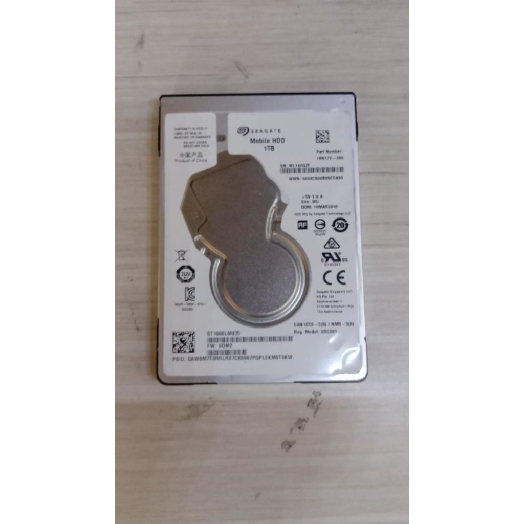 hdd 1 TB seagate  2.5" untuk laptop