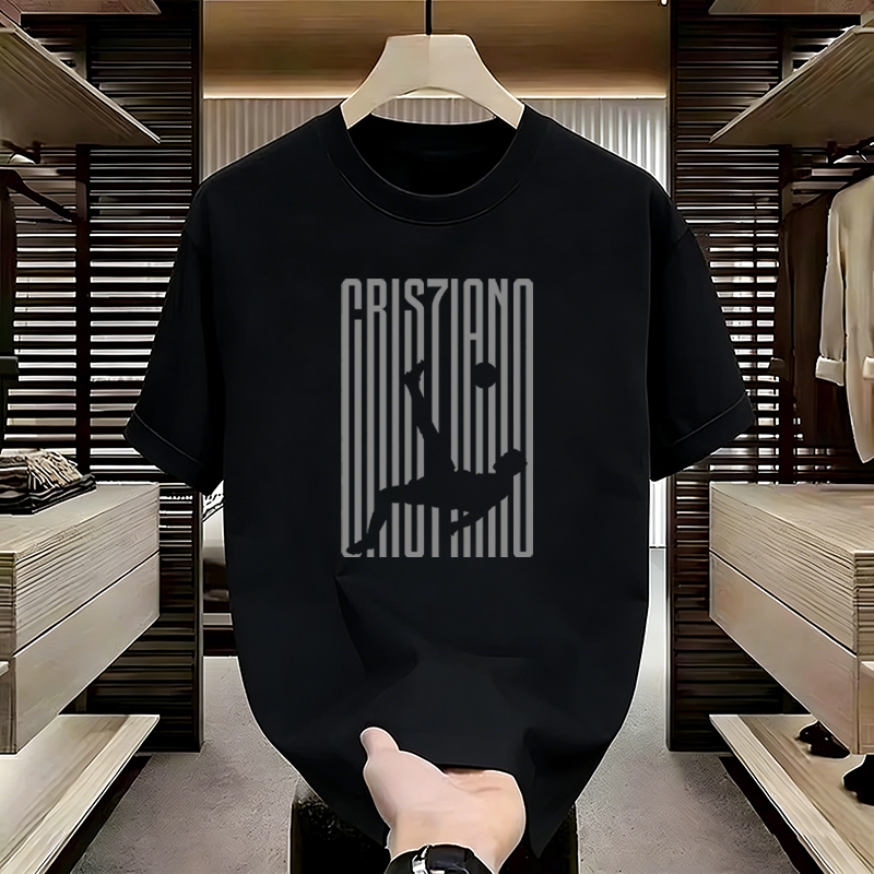 Kaos Pria Distro CR7 Cristiano Ronaldo  Kaos Lengan Pendek Premium Unisex Pakaian Size S-5XL COD