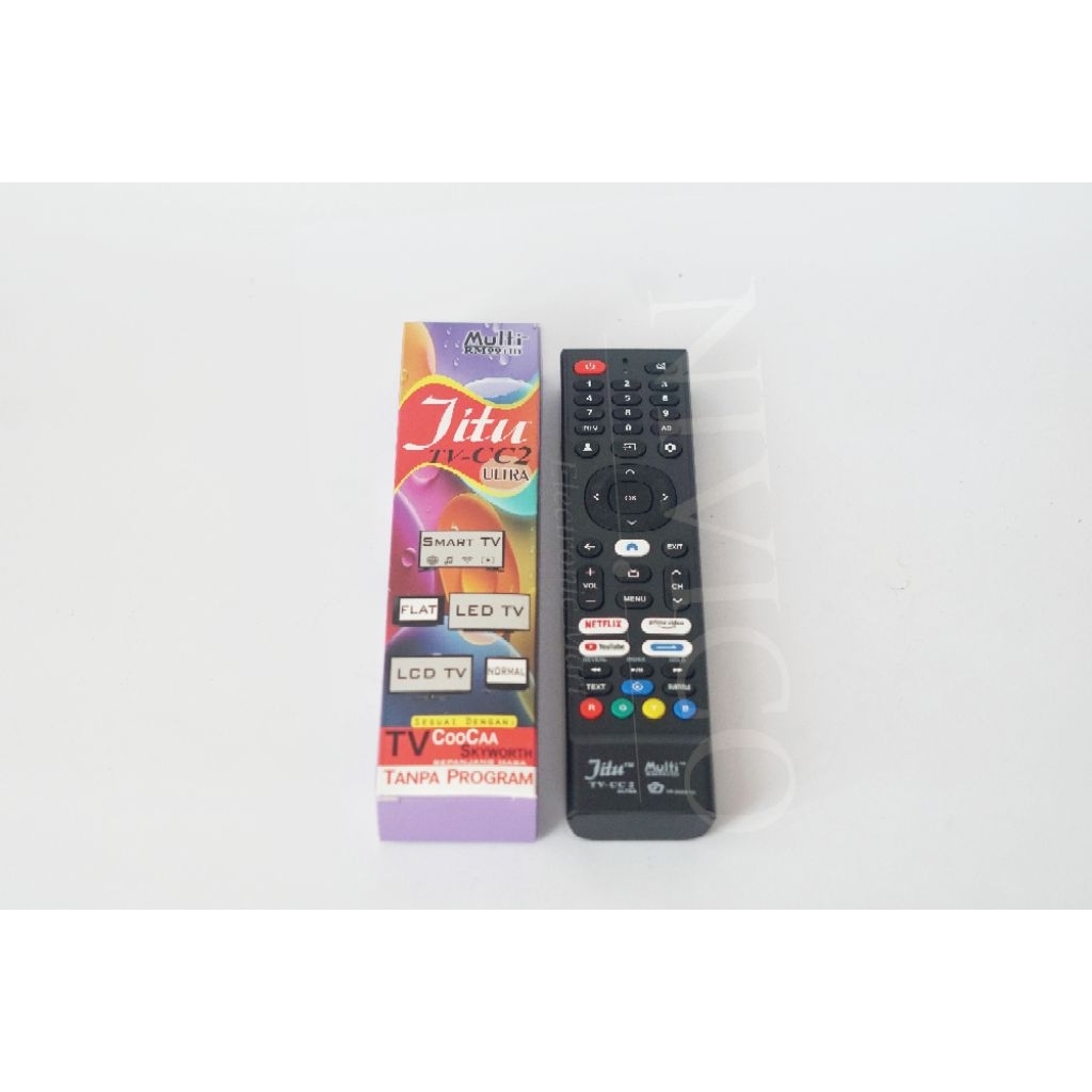 REMOT TV MULTI JITU ULTRA untk tv COOCAA, SKYWORTH  untuk SMART, FLAT, LED,LCD, NORMAL TV LANGSUNG PAKAI