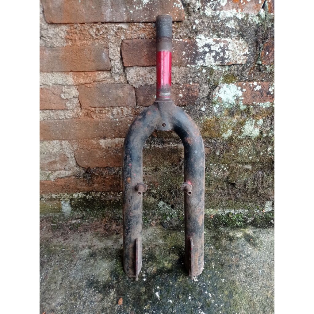 Fork sepeda bmx 20 jadul model golden Stertube 14 mm second antiq layak pakai