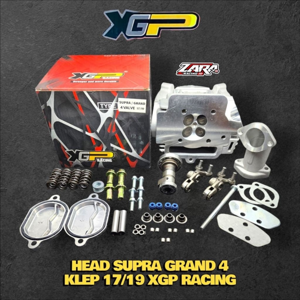 HEAD KOP SUPRA GRAND 4 KLEP XGP RACING KOP HONDA SUPRA GRAND XGP RACING ORIGINAL