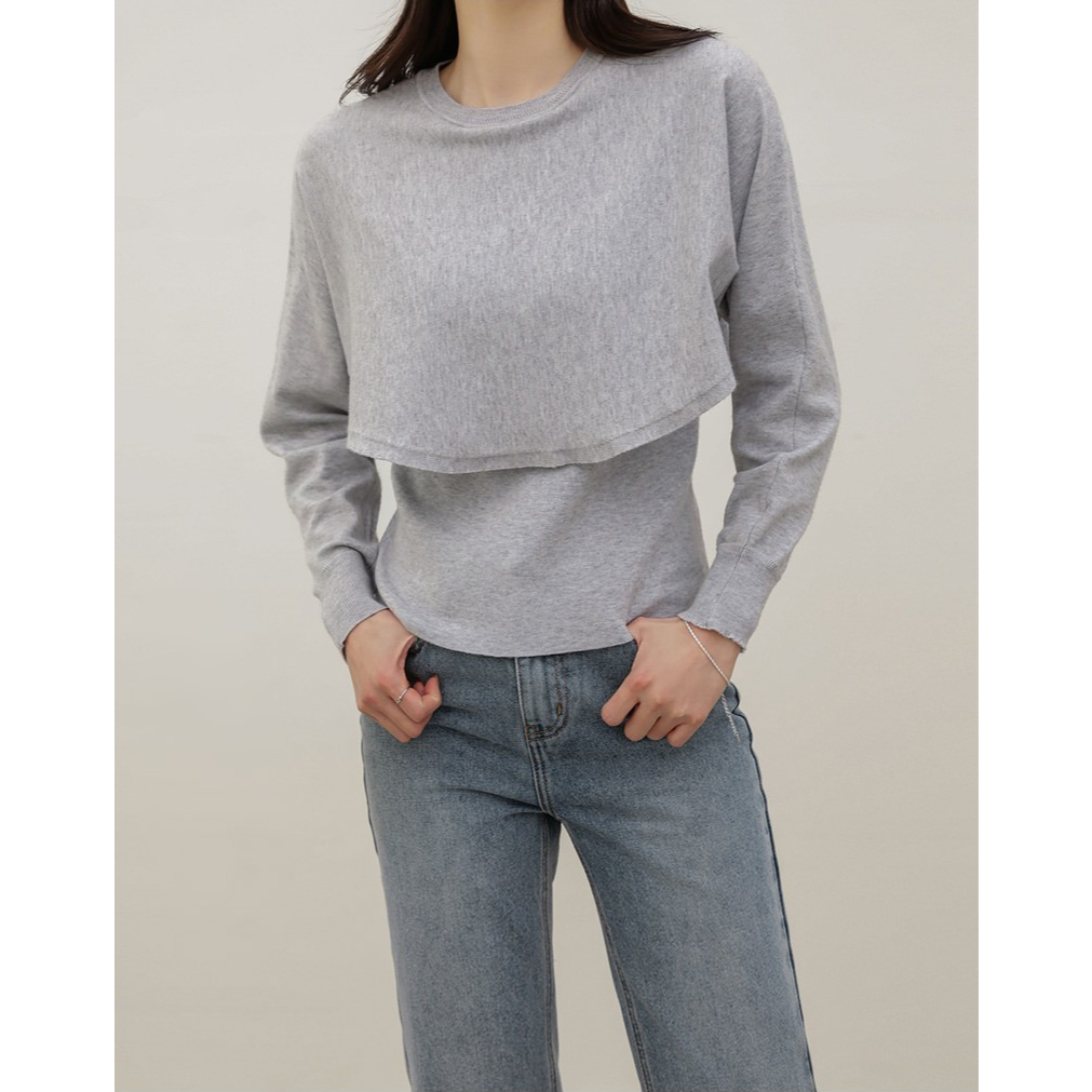 [By Monologue Korea] Layered knit_6717