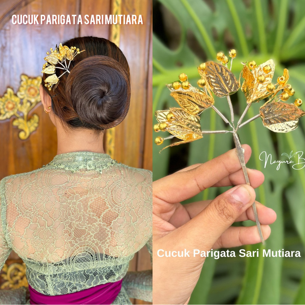 NAYURA BALI / Cucuk Parigata Sari Mutiara / Cucuk Hairdo / Aksesoris Hairdo / Aksesoris Bali / Cucuk