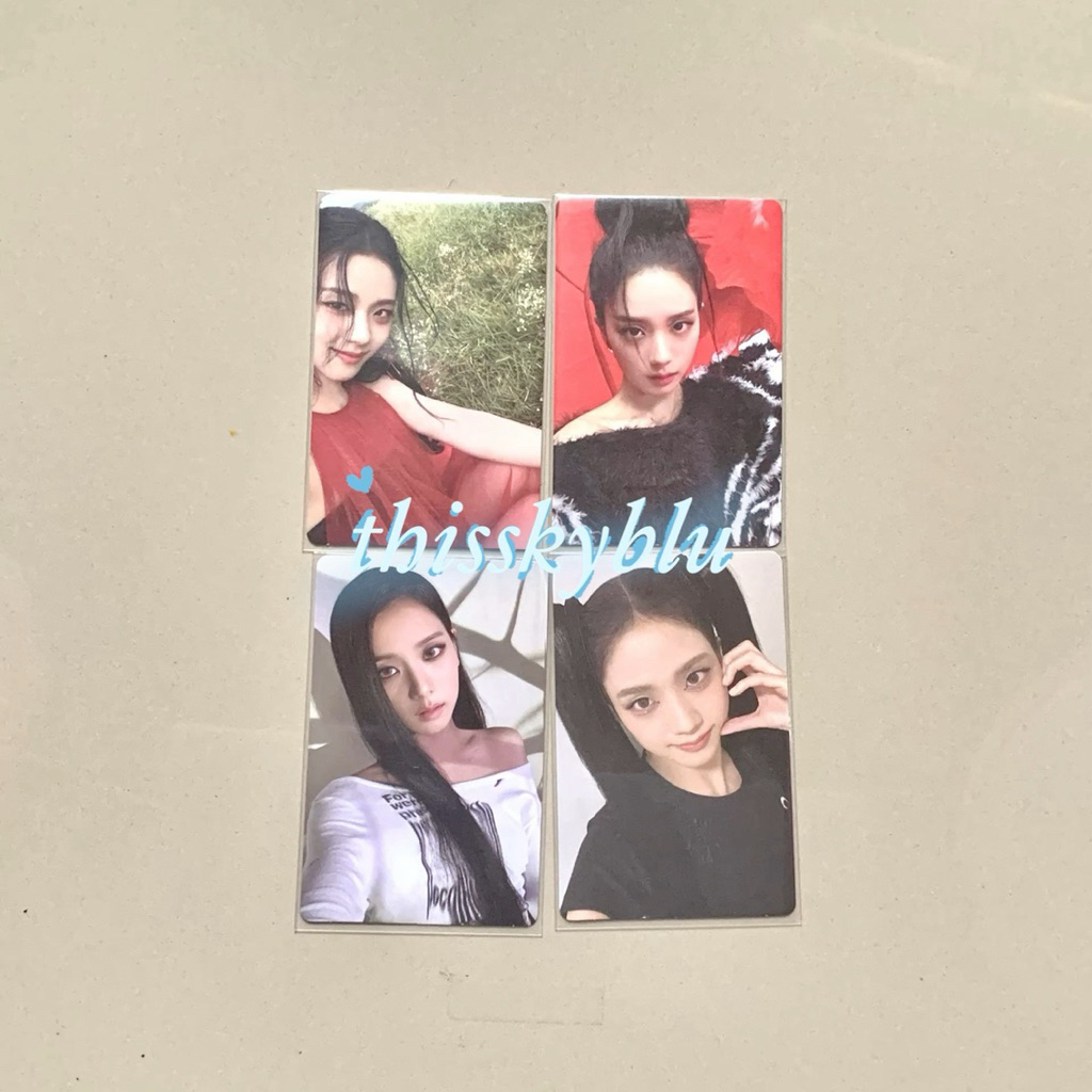 READY OFFICIAL PHOTOCARD PC JISOO BLACKPINK