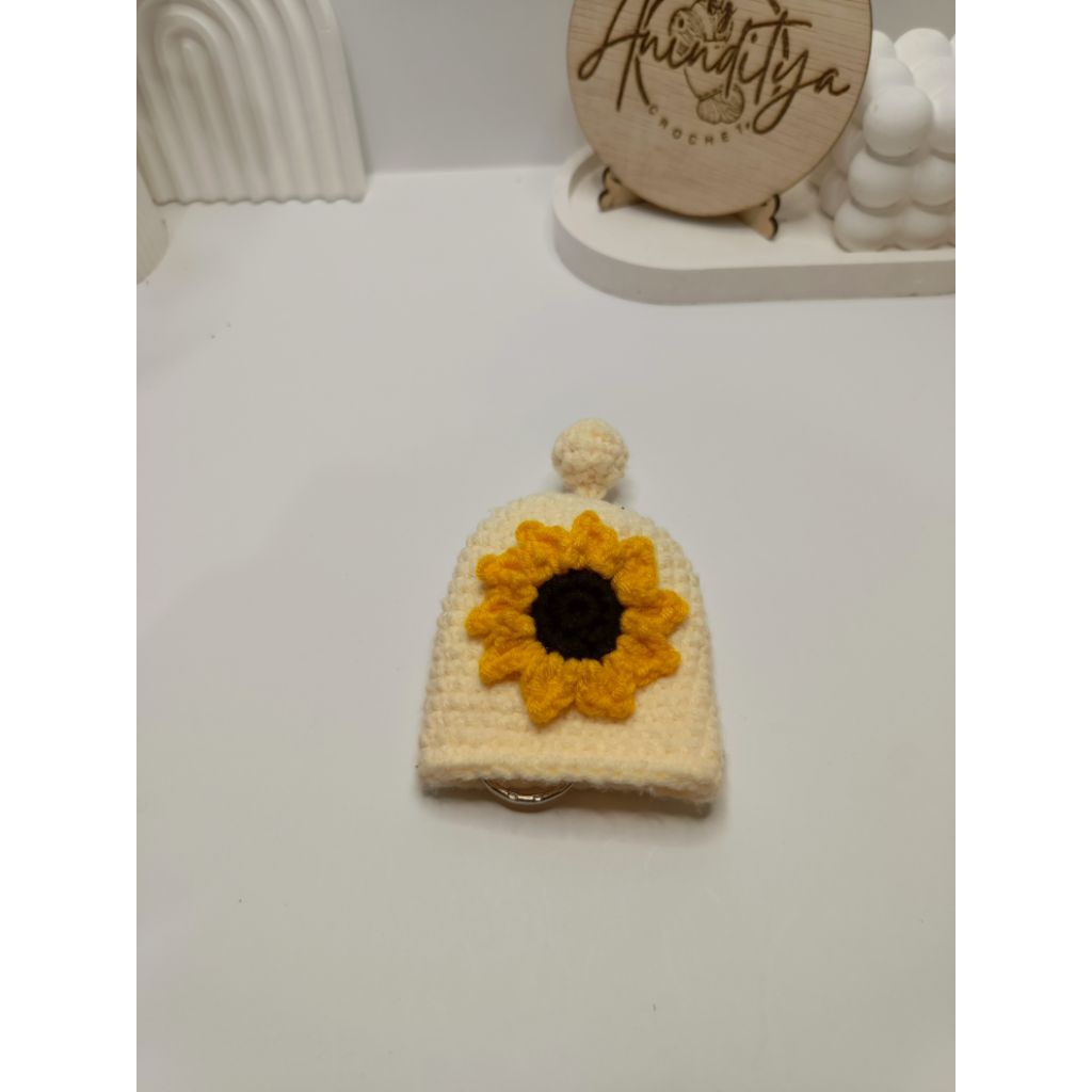 Flowery Keychain | Hidden Keychain | Gantungan kunci rajut | Ganci rajut bunga | Ganci rajut unik | 