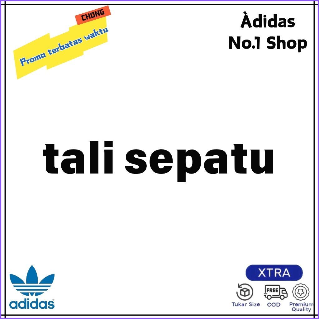 Johnson - Tali Sepatu Putih Hitam Gepeng Premium