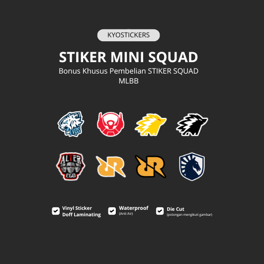 Khusus Pembelian STIKER SQUAD MLBB