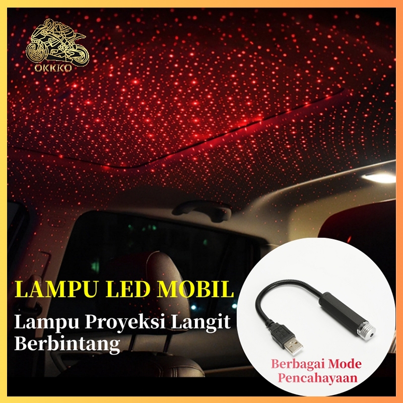 Lampu Langit Berbintang Kabin Mobil / Berbagai Mode Pencahayaan / Lampu LED Mobil USB