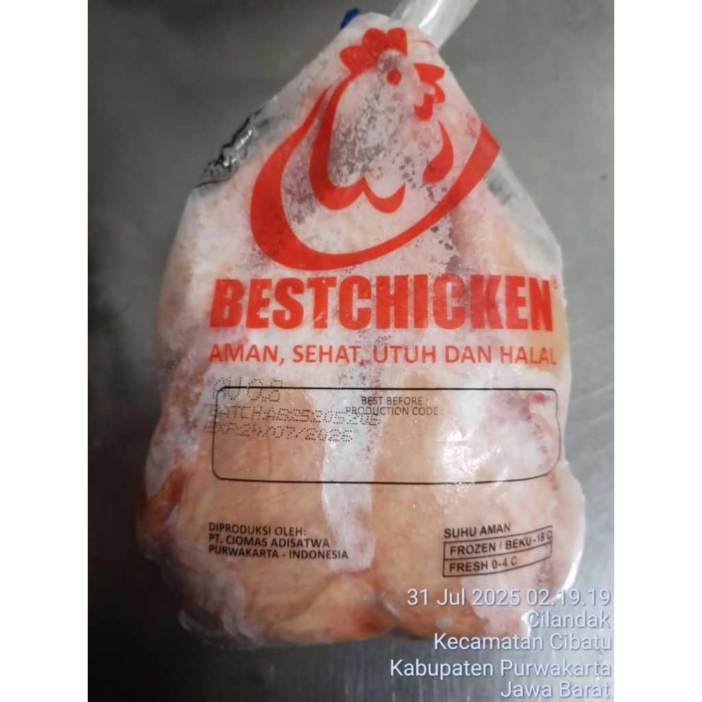 PROMO!!! AYAM KARKAS BROILER 1,2 1200GR FROZEN FRESH UNGKEP