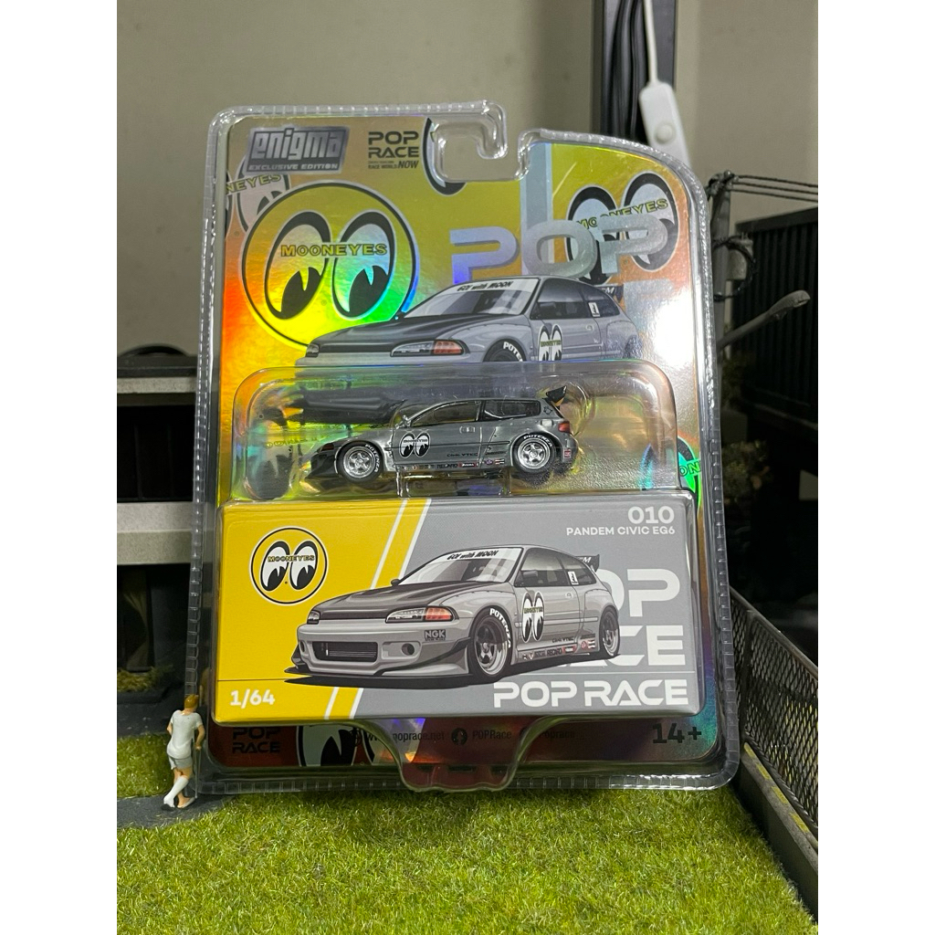 Pop Race 010 Pandem Civic EG Mooneyes Chase Blister (SEAL)