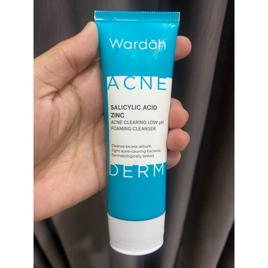 preloved face wash wardah