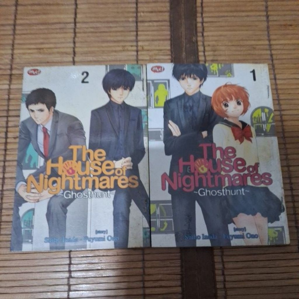 [SET] Komok The House of Nightmares ~Ghosthunt~ Vol 1 & 2 by Shiho Inada & Fuyumi Ono (Preloved)