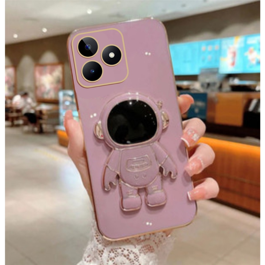 Case Realme Note 80 Softcase Plating Standing Astronot